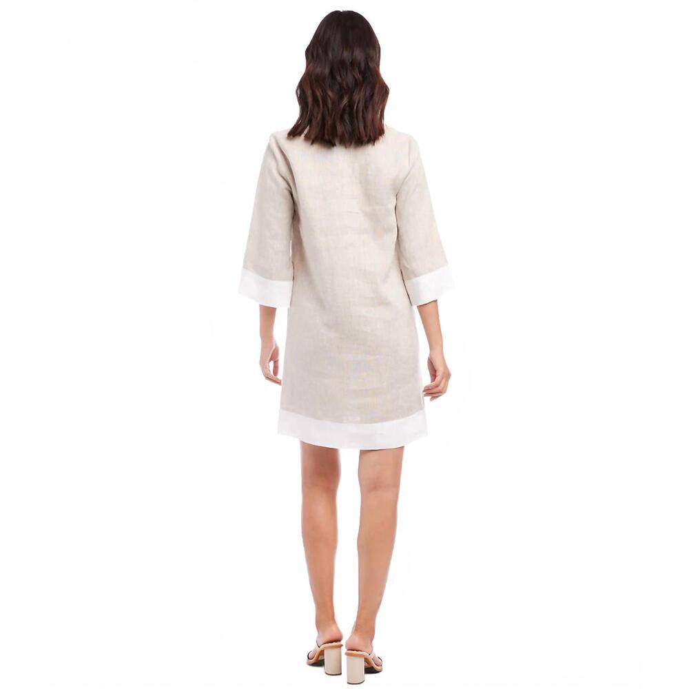 NEW KAREN KANE oakley colorblock shift dress in oatmeal - Picture 5 of 7